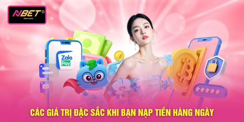 Nạp Tiền NBET 5 Các giá trị đặc sắc khi bạn nạp tiền hàng ngày